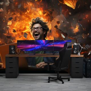 The Enthusiastic Gamer Wallpaper Mural