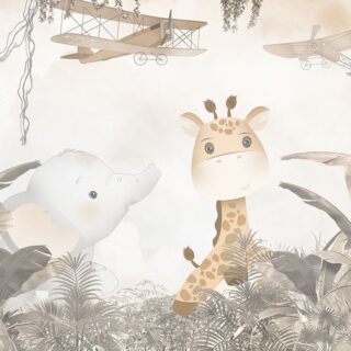 Jungle Jungle Baat Chali Hai, Jungle Buddies Mural Kids Wallpaper