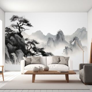 Chitralekha, Abstract Artistic Landscape Painting wallpaper Mural