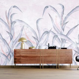 Tropical Breeze Leaves Wallpaper Mural