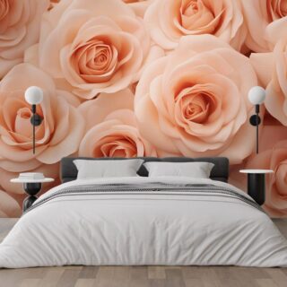 Rosa, Soft Bloom Luxuria Wallpaper for Wall