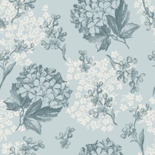Soothing Flower Pattern Almirah Wallpaper