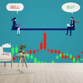 Buy or Sell Stock Market Wallpaper Mural