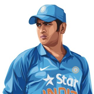 Captain Cool MS Dhoni Wallpaper for Wall