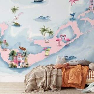 Hidden Treasure Island Kids Wallpaper, Customized