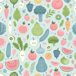 A Seamless Wallpaper Pattern for Kids