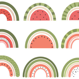 A Seamless Watermelon Wallpaper Pattern for Kids