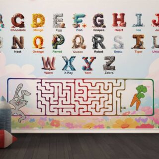 A Wallpaper for Kids to Learn Alphabets in a Fun