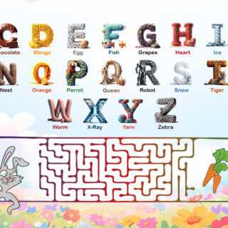 A Wallpaper for Kids to Learn Alphabets in a Fun