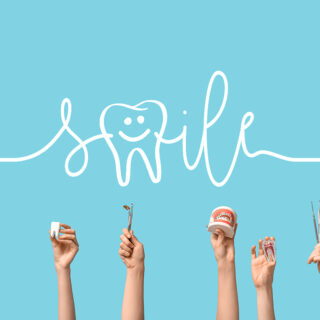 A Wallpaper for Dental Clinic of a Smiling Tooth