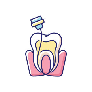Teeth Root Canal Wallpaper for Dental Clinic