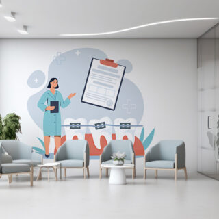 A Dental Clinic Braces Wallpaper for Wall