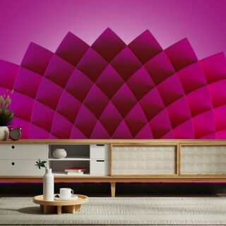 Beautiful Pink Geometric Pattern Wallpaper