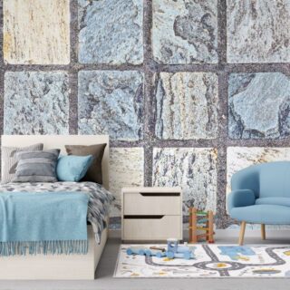 Granite Terrazzo Tile Texture Wallpaper Mural