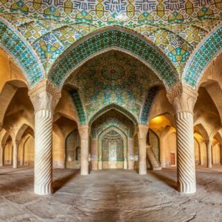 Vakil Mosque Panoramic View Wallpaper Mural for Wall