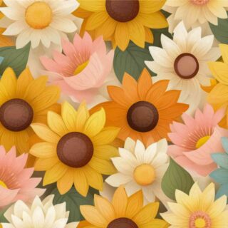 Sunflower Symphony Wallpaper for Wall