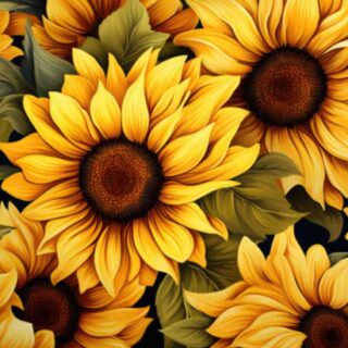 Sunflower Mural in Golden Fields