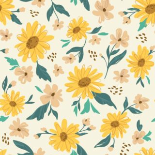 A Wallpaper Field of Daisies