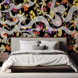 Blossom Bliss Mural Wallpaper, Customized