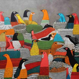 Gond Style Wallpaper Mural