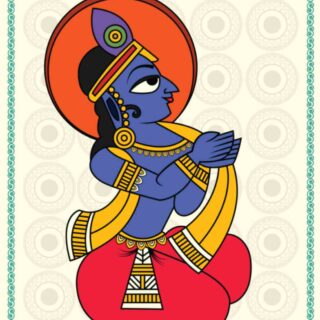 Divine Shri Krishna Ji Wallpaper Mural