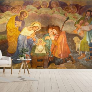 Adoration of Shepherds Wallpaper Mural for Wall