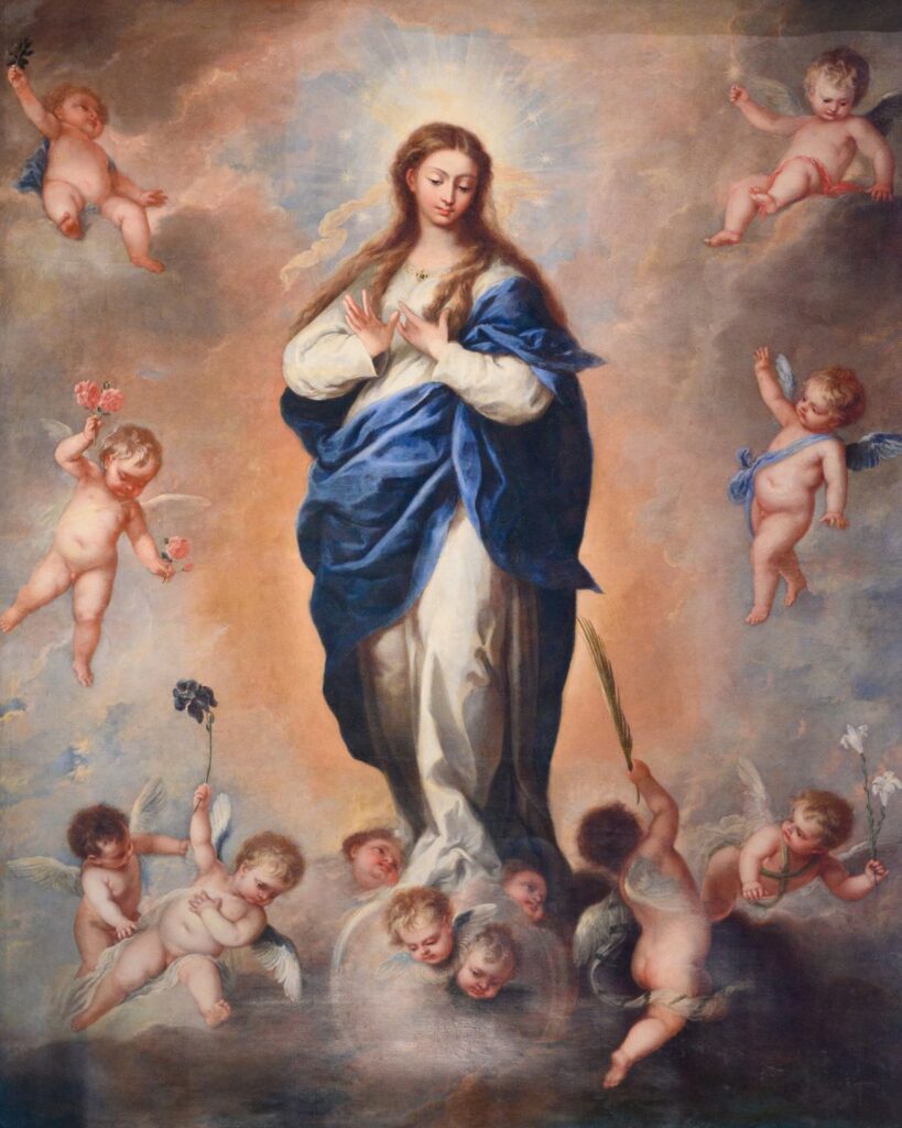 Assumption of the Virgin Mary Painting Wallpaper Mural - Magicdecor®