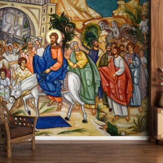 Jesus Christ in Jerusalem Wallpaper Mural for Wall