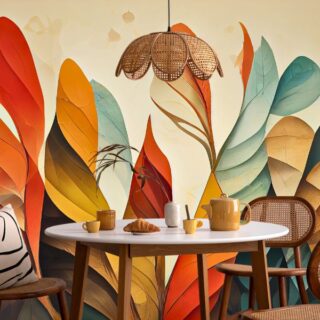 Autumn Breeze Botanical Wallpaper Mural for Wall