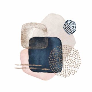 Serene Shapes Abstract Wallpaper for Wall