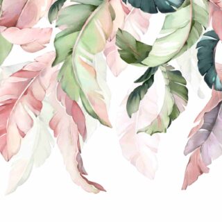 Tropical Leaves Wallpaper Mural for Dinning Room