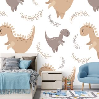 Dinosaur Delight Wallpaper For Kids Room