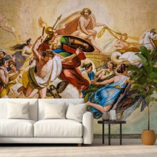 Apollo and Other Gods Artistic Fresco Mural Wallpaper