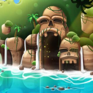 Wallpaper for Kids of a Mysterious Island