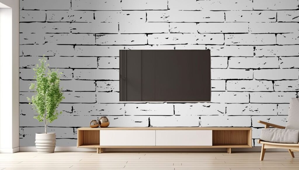 Cartoon Brick Fantasy Mural Wallpaper Magic Decor