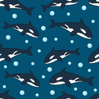 Seamless Dolphin of a Time Wallpaper for Kids Room