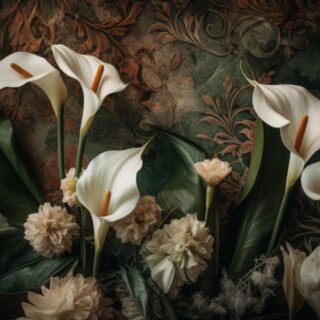 Antique Blooms Wallpaper for Wall