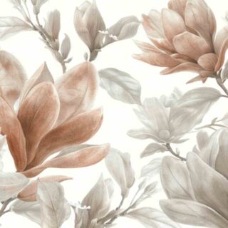 Vintage Wallpaper Mural of Lily Flowers