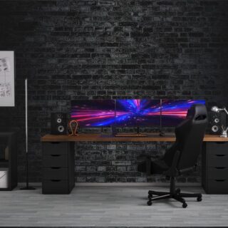 Enchanted Black Brick Wallpaper