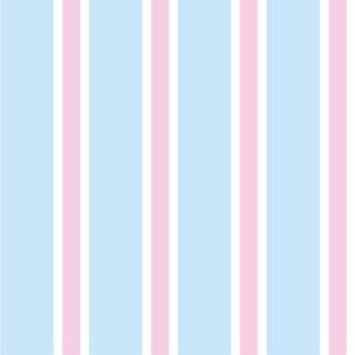 Pastel Blue, Pink and White Harmony Stripes Wallpaper