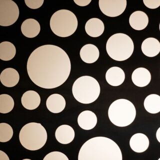 Radiant Polka Glow Mural Wallpaper