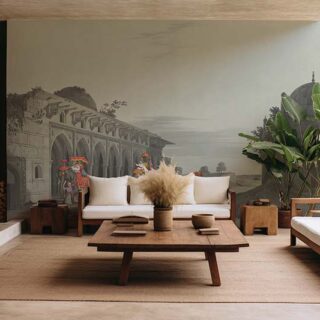 Ancient India Vibes Wallpaper Mural, Customized