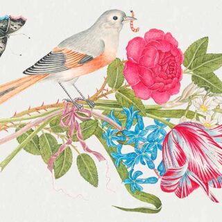 Birdsong Floral Harmony Wallpaper Mural