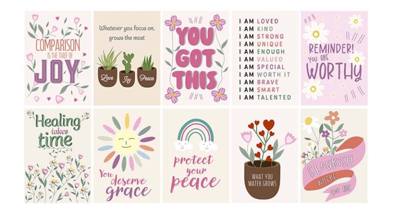 Positive Life Quotes Wall Wallpaper - Magicdecor®