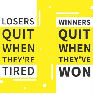Winners And Losers Quote Wallpaper Mural