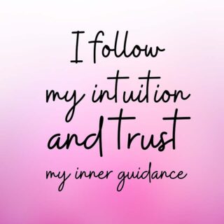 I Follow My Intuition Wallpaper Mural