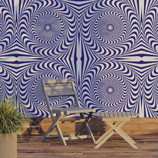 Hypnotic Perpetual Rotation Wallpaper Mural