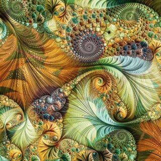 Intricate Fractals Design Wallpaper Mural
