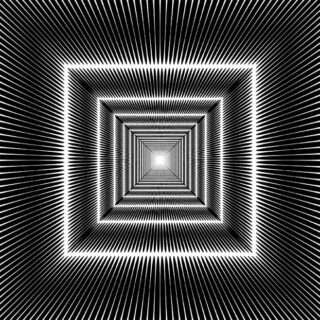 Optical Monochrome Illusion Wallpaper Mural