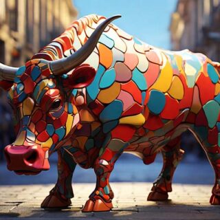 Monumental Bull Majesty Wallpaper Mural